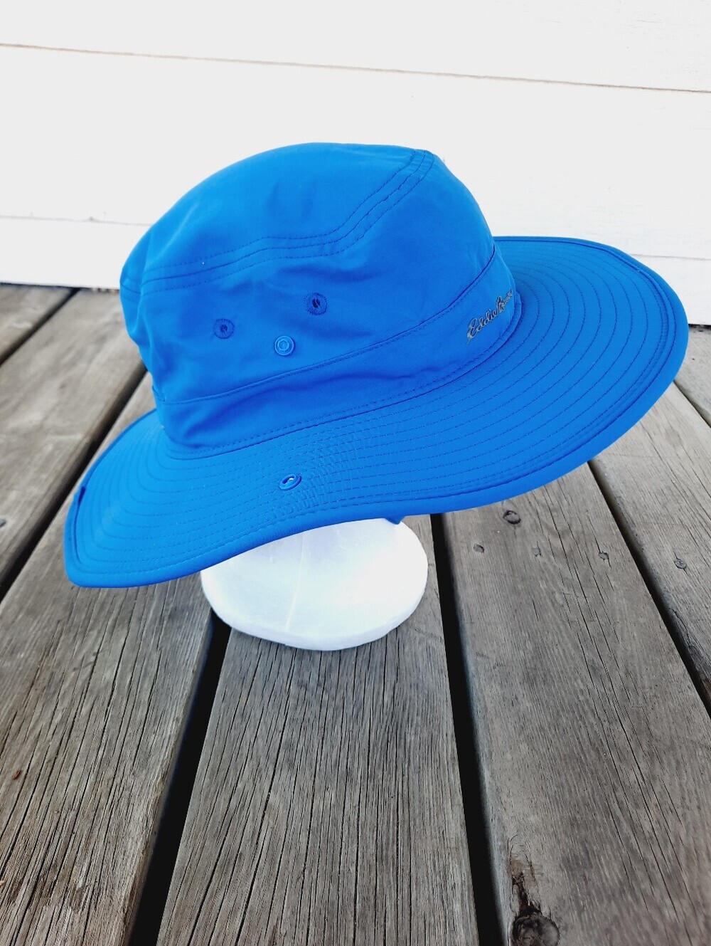 NWT Eddie Bauer Trailcool UPF 50+ Cooling Adventure Brim Hat Sapphire Size L/XL - Picture 9 of 16